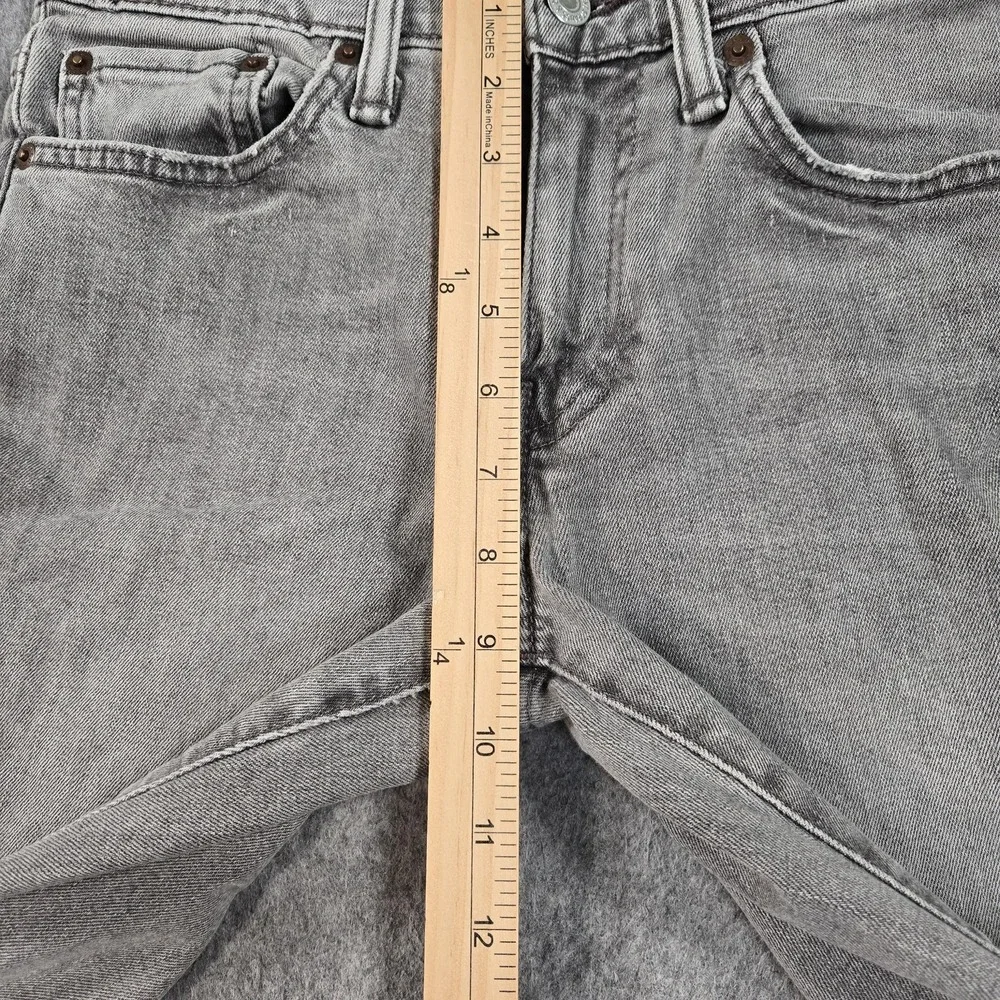Levis 511 Jeans Mens Gray Slim Straight Stretch Denim Light Wash Fits 29x29